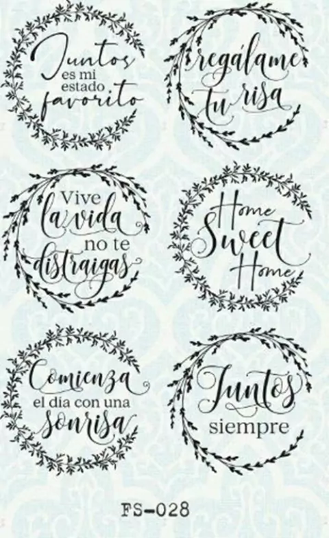 Lamina Foil Stamping Fs028 Cobre Bd Corona Frases 2