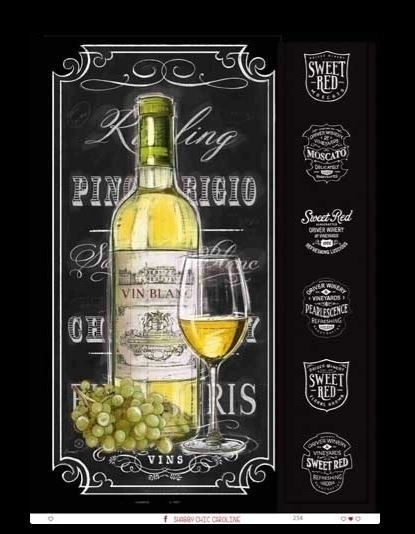 Etiqueta Autoadhesiva Caroline Shabby Chic - GR234