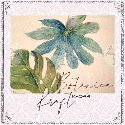 LAMINA DECOUPAGE KRAFT 30X24CM - K044 BUENOS DESEOS