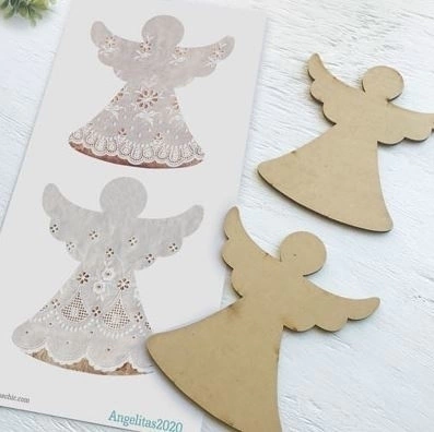 KIT ANGEL NAVIDAD LAMINA AUTOADHESIVA 15x30 ANGE2020