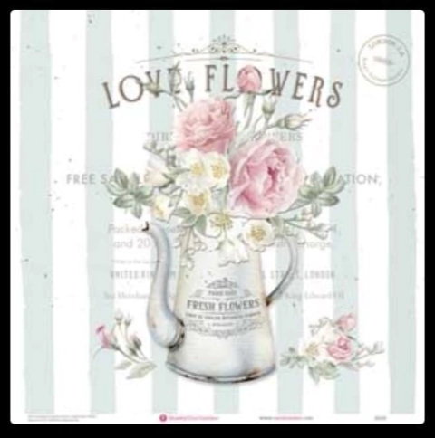 Lamina Autoadhesiva Caroline Shabby Chic - L3026