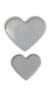 Molde De Silicona 2 Tamaños Corazon Plato Posavaso Resina - tienda online