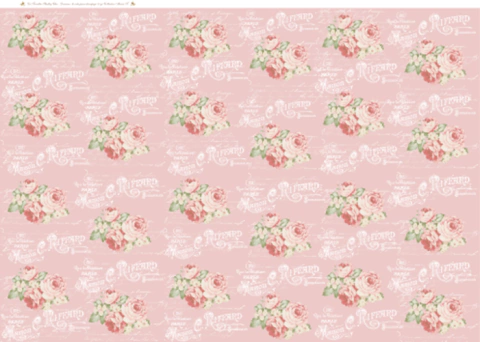 La Tiendita Shabby Chic - Lamina De Seda 50x70 - R17