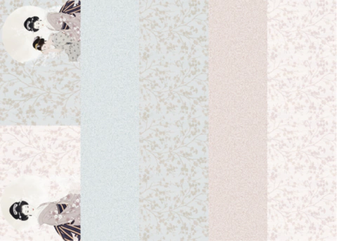La Tiendita Shabby Chic - Lamina De Seda 50x70 - SAKURA 3