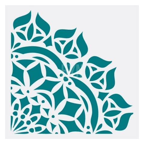 STENCIL - LINEA 1/4 MANDALA MC003 50X50- HYN