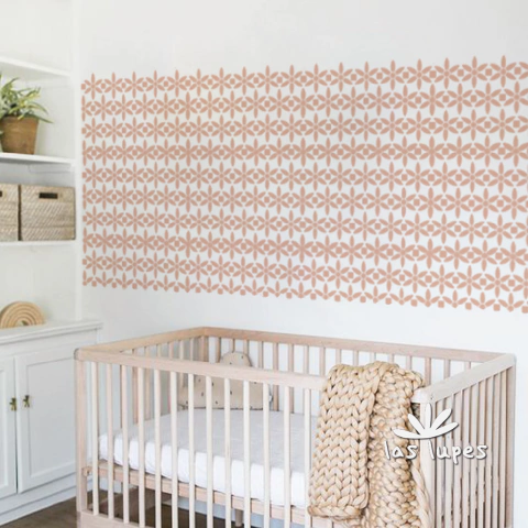 Plantilla Stencil Deco Stnl016s Flor Cubica 59x78 Las Lupes