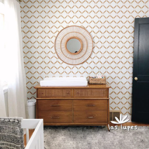 Plantilla Stencil Deco Stnl019s Geometrico 59x78 Las Lupes