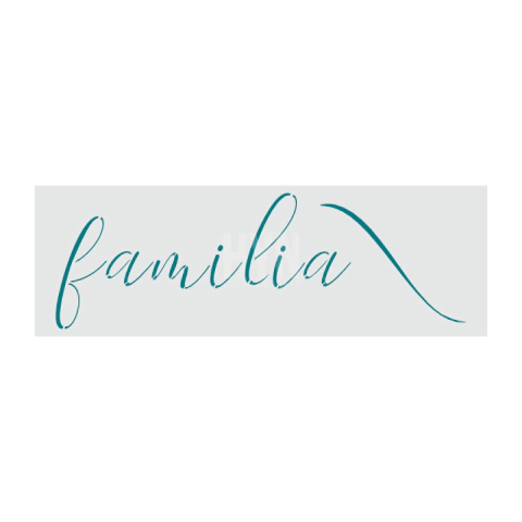 STENCIL LINEA PF 019 FAMILIA 10X30CM - HYN