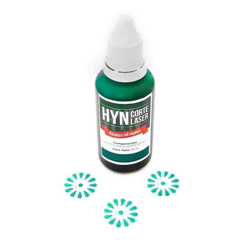 Tinta Al Agua Verde 30cc - Hyn