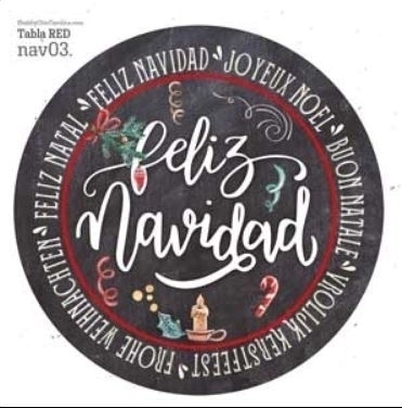 Lamina Autoadhesiva Tab Red 3 Navidad 27cm Caroline Shabby