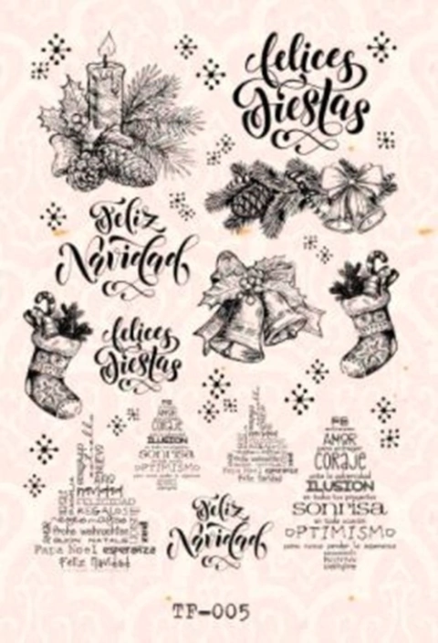 LAMINA TRANSFERFOLEX - TF005 BLANCO 35X50 - BUENOS DESEOS