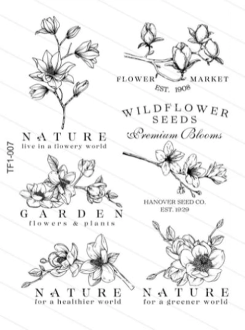 LAMINA TRANSFERFOLEX - TF1007 NEGRO 27x36 - BUENOS DESEOS