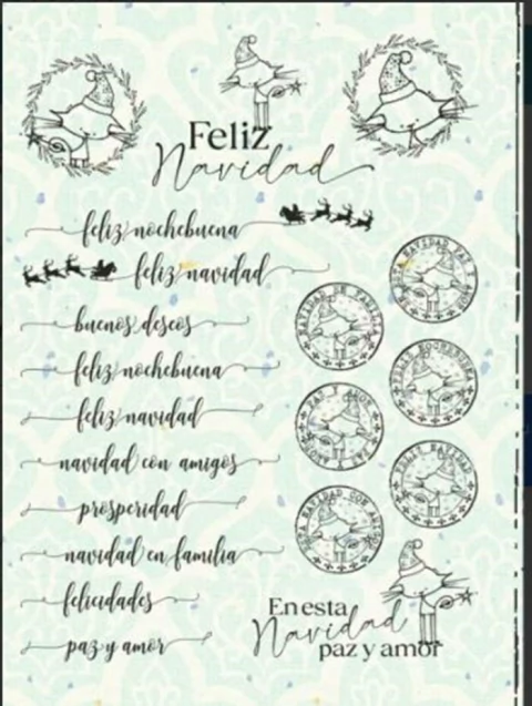 LAMINA TRANSFERFOLEX - TF1022 NEGRO 27x36 - BUENOS DESEOS