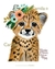 LAMINA SUBLIMACION TIGRE CON FRASE A4 S279 CAMILA
