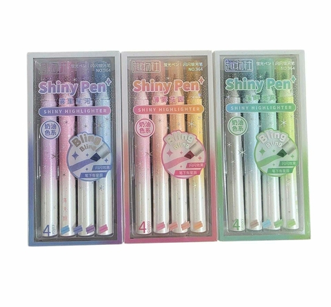 Marcadores Resaltadores Glitter Kit X 12 En Estuche - comprar online