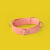 Choker 3-D 30mm cuerina rosa