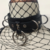 Choker cuerina negra 'Saturno' con doble aro 55mm Talle M - comprar online