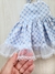 Vestido floral Azul com laço. na internet