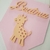 Plaquinha de MDF - Girafinha