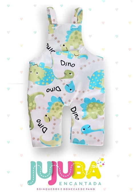 Conjunto Jardineira Dino