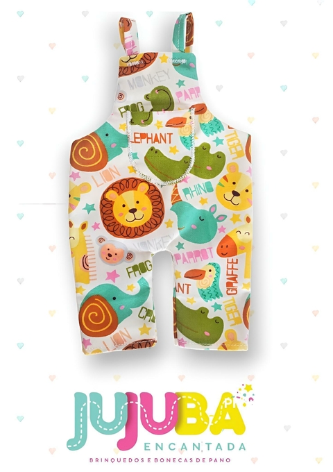 Conjunto Jardineira Zoo