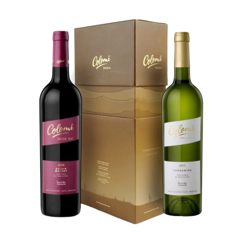Estuche Colome Estate Malbec 750ml + Estate Torrontes 750ml