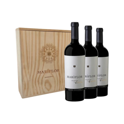 Estuche Madera Mariflor Camille x 3 750ml