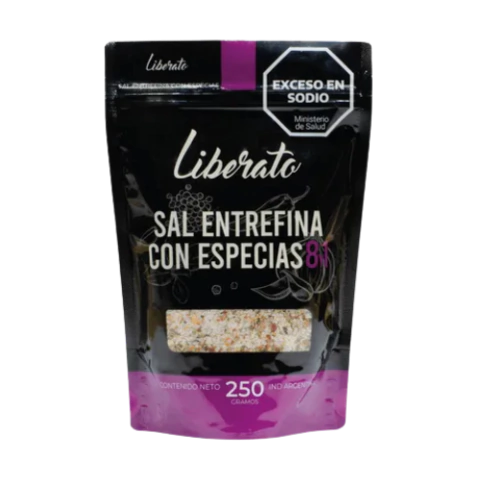 Sal Entrefina Con Especias 8y1 Liberato 250grs - comprar online