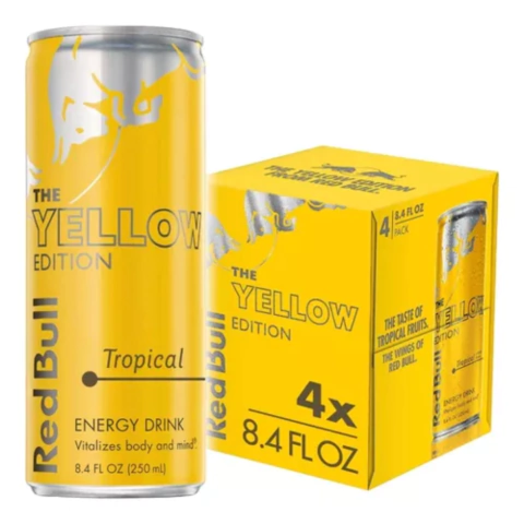 Red Bull Tropical Edition 250ml X4 Latas