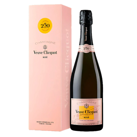 Estuche Champagne Veuve Clicquot Rose Edición Especial 250 Años 750ml - comprar online