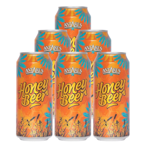 Six Pack Antares Honey Lata 473ml - comprar online