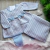 Saída Maternidade Vestido Juliana - Rosa e Azul - Manta Vestido e Calça