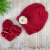 Conjunto Luva Touca e Sapatinho Leão Juba - Vermelho - Touca Luvas e Sapatinho - comprar online