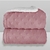 Cobertor Microfibra Plush Duplaface Sherpa - Corações - Rosê