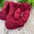 Sapatinho de Tricô Vermelho Botinha de Pelúcia na internet