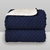 Cobertor Microfibra Plush Duplaface Sherpa - Bolinhas - Marinho