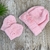 Kit Sapatinho de Tricô - Laço e Pérolas - Rosa - Touca, Luva, Sapatinho e Prendedor na internet