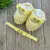 Kit Sapatinho de Tricô Sandália Sunny - Amarelo - Sandália e Faixinha