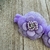 Faixinha de Cabeça para Bebê - Duas Flores - Lilás - comprar online