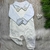 Jardineira Tricô Bebê Menino Bruno - Off White - Jardineira e Body