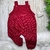 Jardineira Tricô Bebê Menino Bruno - Vermelho - Jardineira Sem Pezinho