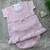 Conjunto Maternidade Laço de Amor - Rosa - Vestido Manga Curta Shorts e Body - Baby Amore Saídas de Maternidade