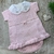 Conjunto Maternidade Laço de Amor - Rosa - Vestido Manga Curta Shorts e Body