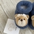 Sapatinho de Tricô Ursinho Aviador - Azul Jeans - Par - Baby Amore Saídas de Maternidade