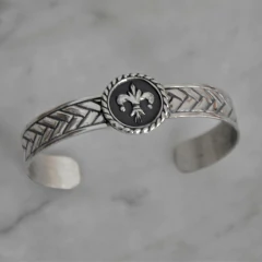 Esclava 10mm espiga- Flor de Lis