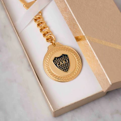 Llavero BOCA (Gold) - Aurelia Plata fina