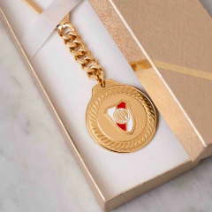 Llavero RIVER (Gold) - Aurelia Plata fina