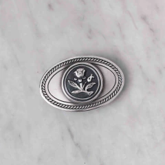 Hebilla Flor del Cardo 60x40mm- sin lonja