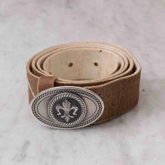 Hebilla Flor de Lis 60x40mm- sin lonja - comprar online
