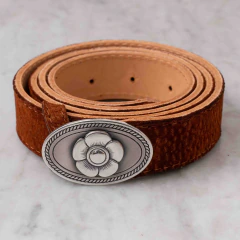 Hebilla Flor del pensamiento 60x40mm- con lonja - comprar online